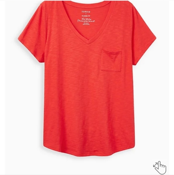 torrid Tops - NWT Pocket Tee Red